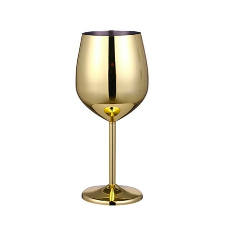 

Personalrea Stainless Steel Champagne Cup Wine Glass Cocktail Glass Metal Wine Glass Bar Restaurant Goblet