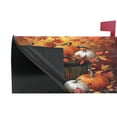 thumbnail image 4 of Ryvnso Mailbox Cover Magnetic Birds Autumn Leaves Pumpkins Mailbox Wrap Large Size 25.5x21 Inch, 4 of 8