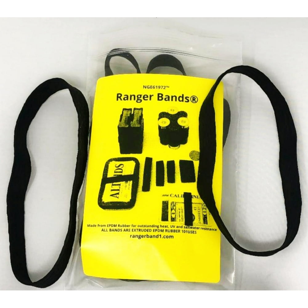 Ranger Bands 8 Ex LG Made From Black EPDM Rubber Camping & Strapping