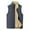 ZZD Grey, variant on Male Casual Solid Silver Velvet Plush Outerwear Coat Sleeveless Zipper Fly Pocket Coat Vest Ricard