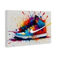 thumbnail image 2 of Stupell Industries Eclectic Centric Sneaker Splash Canvas Art, 45 x 30, by Creative Studio, 2 of 8