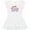 AA-White, variant on Inktastic 4th of July American Cutie Red and Blue Stars and Hearts Girls Baby Dress