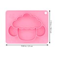 thumbnail image 2 of TAILTOSS Assiettes à Succion Assiette pour Tout-Petits Silicone Rose 1 Pcs Conception Antidérapante, 2 of 6