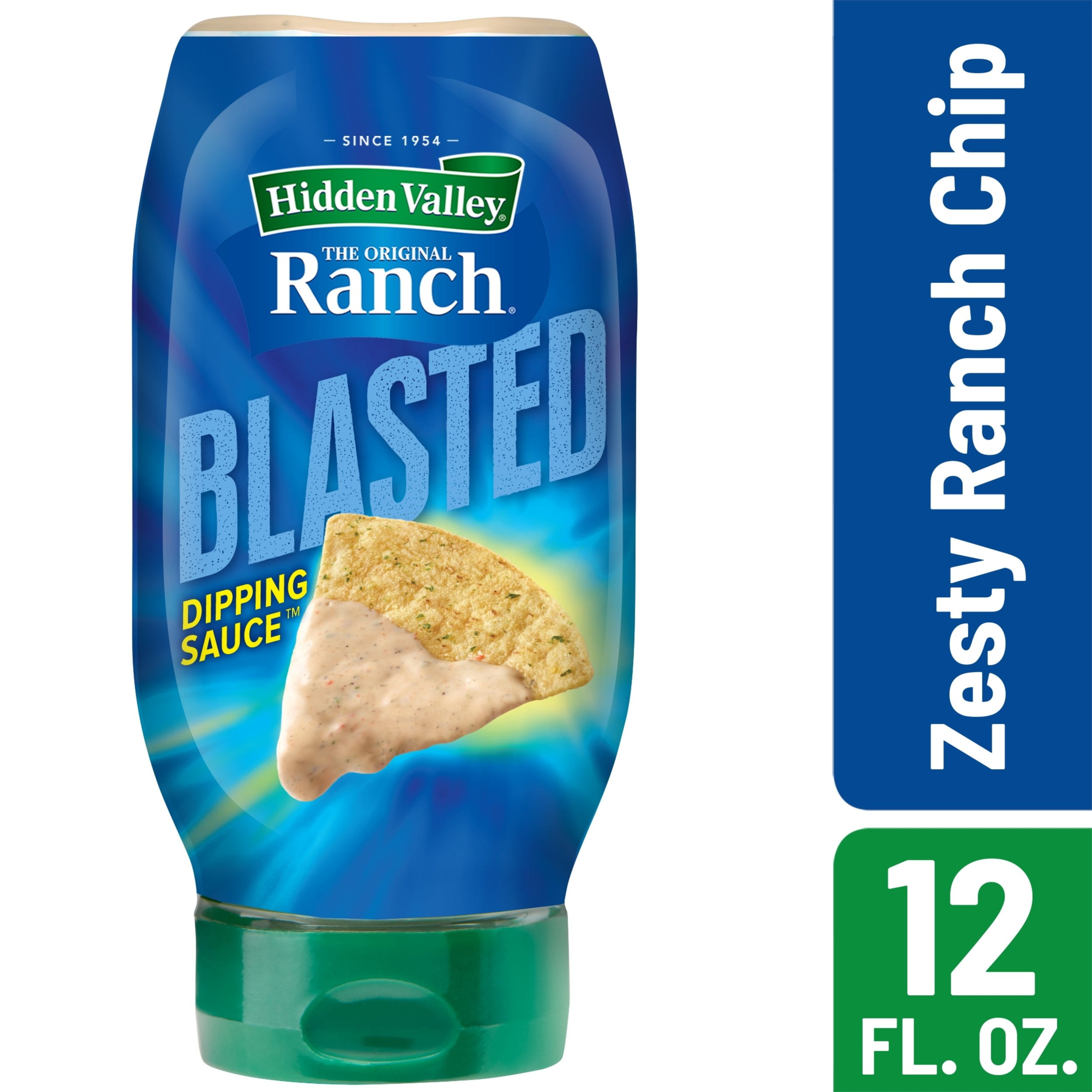 Hidden Valley Ranch Blasted Creamy Dipping Sauce Zestier Ranch, Gluten Free, 12 Fl Oz Walmart
