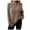 Khaki, variant on Wdgfv Cowl Neck Pullover Women Women's Solid Color Rollover Sweater Loose Fit Knitted Top Round Neck Autumn Winter Casual Fashion Soft Comfortable Cozy