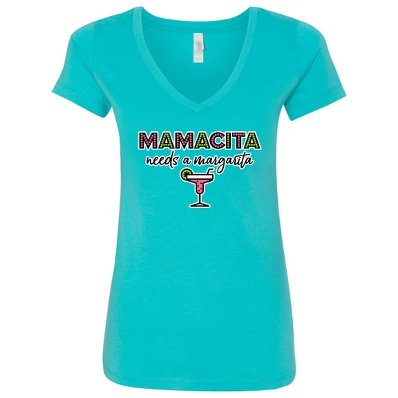Inktastic Mamacita Margarita Women's V-Neck T-Shirt