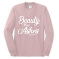 thumbnail image 2 of Wild Bobby Beauty From Ashes Isaiah 61:3 Inspirational/Christian Men Long Sleeve Shirt, Light Pink, Small, 2 of 5