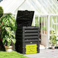 thumbnail image 2 of Outsunny 120 Gallon Compost Bin, Large Composter with 80 Vents, Yellow, 2 of 10