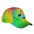 thumbnail image 3 of Unisex Goofy Cartoon Sitting Colorful Adjustable Sports Dad Hat Trucker Baseball Cap For Running Outdoor Travel, 3 of 5