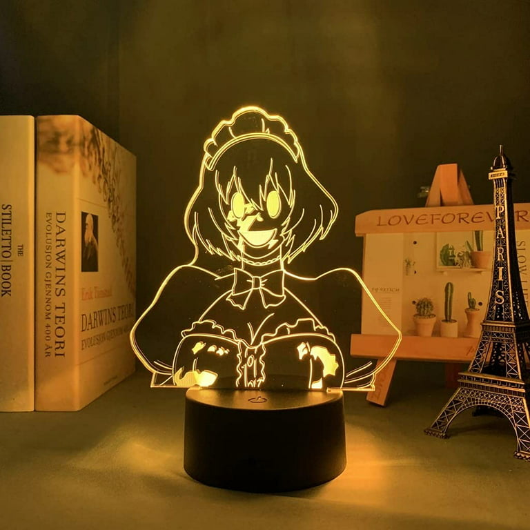 3d Led Lamp Anime Fire Force Maki Oze for Bedroom Decorative Nightlight  Birthday Gift Room Lamp Acrylic Led Night Light - AliExpress
