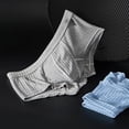 thumbnail image 4 of Men Low Rise Boxer Briefs U Pouch Slim Fit Stretch Trunks, 3 Pack, 4 of 7