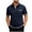 Blue, variant on Mens Golf Shirts Summer Short Sleeve Button Down Collared Shirt Casual Lightweight Loose Fit Business Work Shirts with Pocket Wine XL