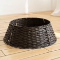 thumbnail image 2 of PENGXIANG Christmas Tree Rattan Skirt Stand Base Basket Cover Tidy Decor Grey, 2 of 17