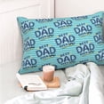 thumbnail image 4 of Fotbe Best Dad Ever Funda de Almohada Decorativa Estilo Occidental, Lujo en Algodón, Fundas para Almohadas King, Cojín Estampado para Decoración del Hogar-16"x24", 4 of 6