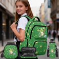 thumbnail image 2 of Bulopur Kids 17 Inch Backpack Set of 4 Green Frog Print School Bookbag with Full Accessories with Pencil Case, 2 of 7