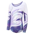 thumbnail image 5 of Girls Gymnastics Leotard for Kids Long Sleeve Ballet Dance Wear with Bodyshorts and Hair Scrunchie 5-12 Years, 5 of 7