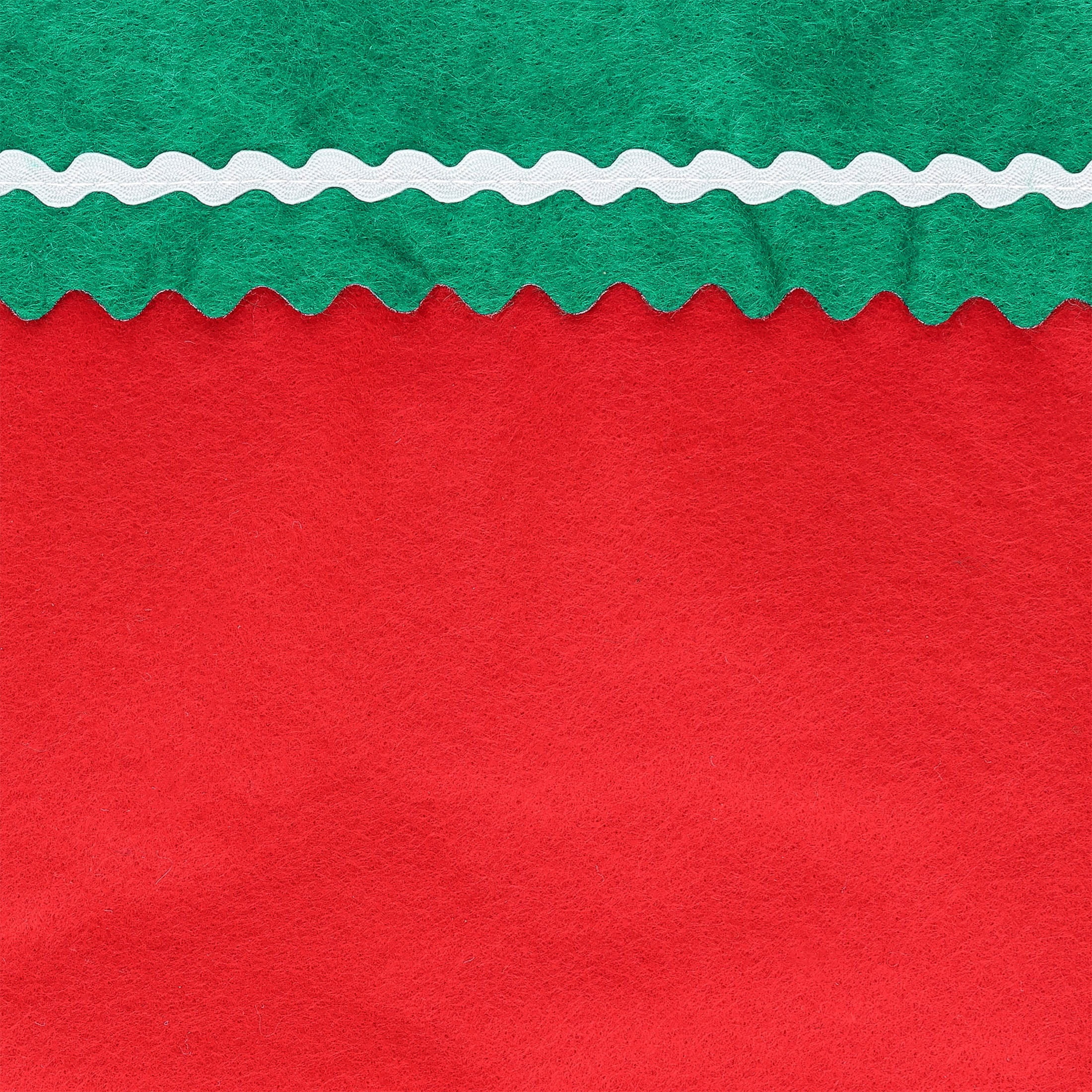 Felt Christmas Stocking, Red and Green, 17", by Holiday Time