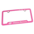 thumbnail image 1 of Harley-Davidson Style In Motion Of The Top & Harley Davidson On Bottom Pink License Plate Frame (Pink), 1 of 3