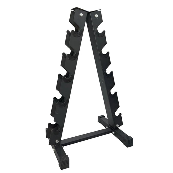 Roromall Dumbbell Rack Stand Only, 5 Tier Dumbbell Rack, Weight Rack for Home Gym, Max Wight Capacity 480LBS, Black