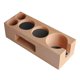 thumbnail image 4 of Soporte de madera para prensador de café, base de apoyo, accesorios para café, prensado de espresso 58 mm 5 ranuras, 4 of 9