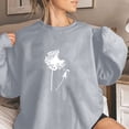 thumbnail image 2 of SHTXOZHI Womens Long Sleeve Crewneck Pullover Tops Trendy Graphic Sweatshirts Fall Clothes, 2 of 3