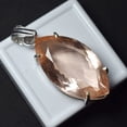 thumbnail image 4 of 80.0Ct Marquise Padparadscha Sapphire 925 Sterling Silver Pendant CERTIFIED Gems, 4 of 6