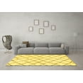 thumbnail image 3 of Ahgly Company Indoor Square Solid Yellow Modern Area Rugs, 4' Square, 3 of 4