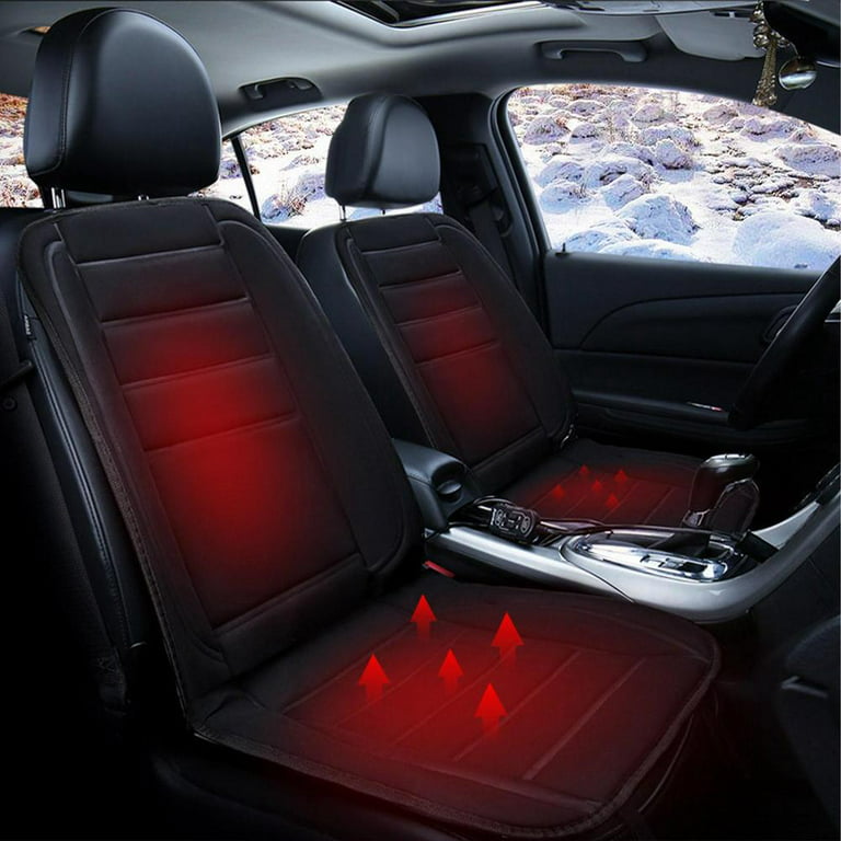 Paffenery Luxury Heated and Cooling Car Seat Cover, Ventilated Cooling Car  Seat Warmer Cushion 12-24V Universal Fit, Fashion Black