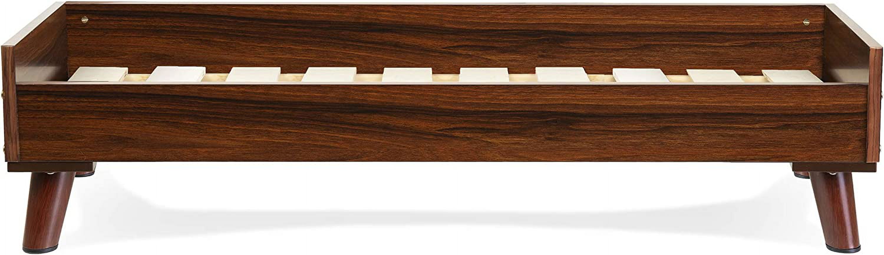 Jumbo Modern Pet Bed Frame - Walnut Veneer