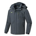 thumbnail image 3 of Tyhengta Men's Waterproof Ski Jacket Warm Winter Snow Coat Mountain Windbreaker Hooded Raincoat Cation Darkgray L, 3 of 8