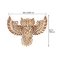 thumbnail image 4 of Wooden Owl Adornment Wooden Owl Hanging Wall Decoration Wooden Owl Ornament for Home, 4 of 4
