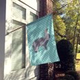thumbnail image 2 of Carolines Treasures BB8140CHF Giant Chinchilla Rabbit Blue Check Canvas House Flag, 2 of 4