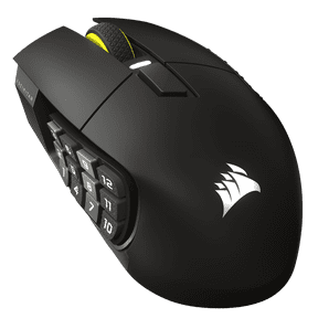 Restored Corsair SCIMITAR ELITE WIRELESS SE MMO Gaming Mouse Gun Metal (Refurbished)