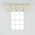 thumbnail image 2 of Ambesonne Spring Window Valance, Pastel Romantic Nature Art, 54" X 18", Eggshell Multicolor, 2 of 3