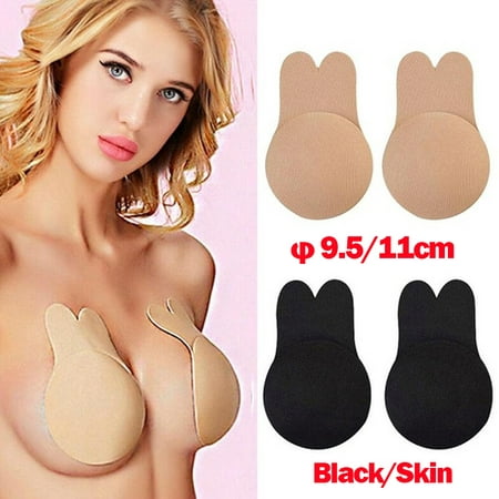 1/2pair Strapless Self Adhesive Bra Reusable Invisible for Backless Dress Sticky Bras Women Invisible Brassy Tape Breast Lifting Bra Tape Silicone Invisible