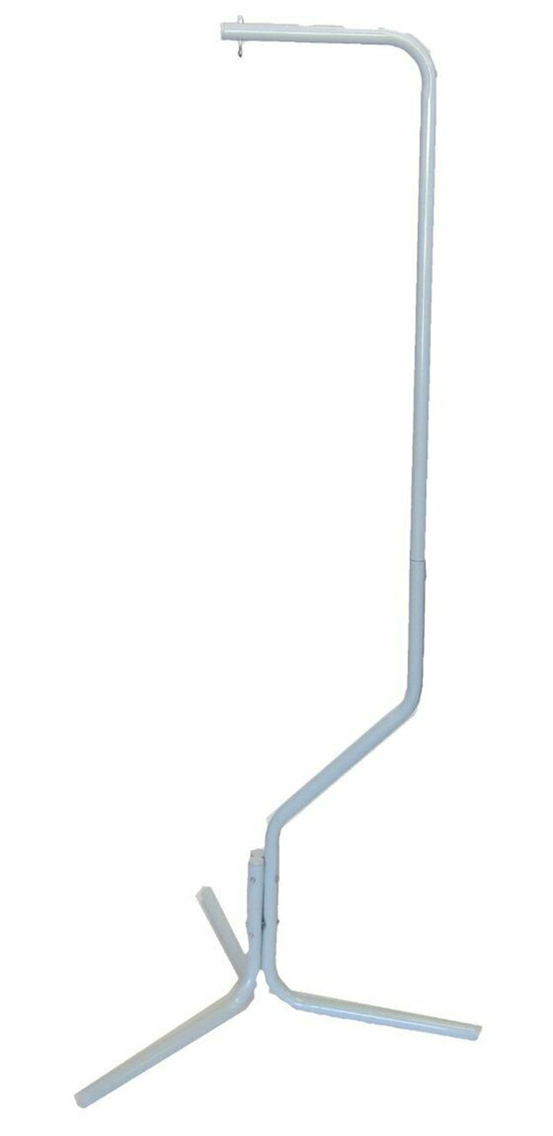 White Sturdy Tubular Steel Hanging Bird Cage 3 Leg Support Base Stand With Metal Hook
