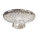 thumbnail image 2 of Frutero redondo con base, ideal para decorar mesa, cocina, encimera u oficina. Blanco y Plata, 2 of 9
