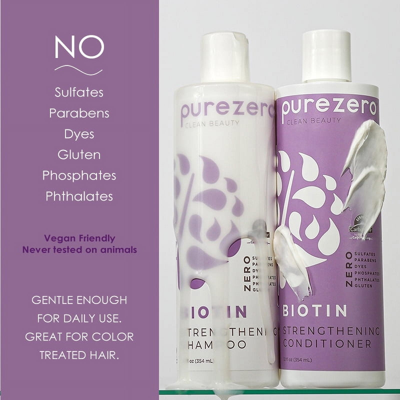 (4 pack) Purezero Biotin Conditioner, 12oz