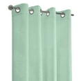 thumbnail image 3 of Habitat Boucle Sheer Premium Stylish and Functional Grommet Curtain Panel 52" x 108" Surf Spray, 3 of 6
