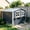 Coal Gray, variant on LuckyNote 6x9 FT Heavy Duty Metal Storage Shed, Lockable Double Doors with Window, Flower Rack, Weatherproof for Patio, Grey
