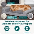 thumbnail image 6 of FurHaven Plush & Suede Orthopedic Sofa Pet Bed for Dogs & Cats - Almondine, Jumbo, 6 of 10