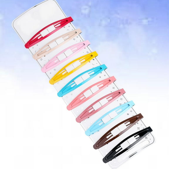 WHAMVOX 20 Pcs Haircard Pea Clip Hair Clips Mixed Color Hair Clips Child