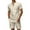Khaki, variant on JIKNTTR Men's Casual 2 Piece Outfits Summer Fashion Short Sleeve T Shirt And Drawstring Shorts Sportswear Sets Comfort Loungewear Sets