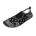 thumbnail image 2 of Black Paisley Bandana Pattern Water Shoes Beach Slip-on Shoes for Men Women Swim Pool Yoga Surfing Sneakers Quick-Dry Sports Barefoot Shoes, 2 of 5