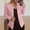 Pink, variant on Hrsba Womens Solid Color Long Sleeve Button Lightweight Jacket Casual Open Front Long Sleeve Cardigan Outerwear Fall Winter Blouse