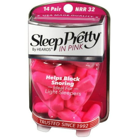 Sleep Pretty in Pink Ear Plugs, With The Highest Snoring & Noise Canceling Rating NRR 32dB, Making This Pink Ear Plugs For Sleeping The Best Gift 14 pair,.., By (Best Earplugs For Sleeping With A Snorer)