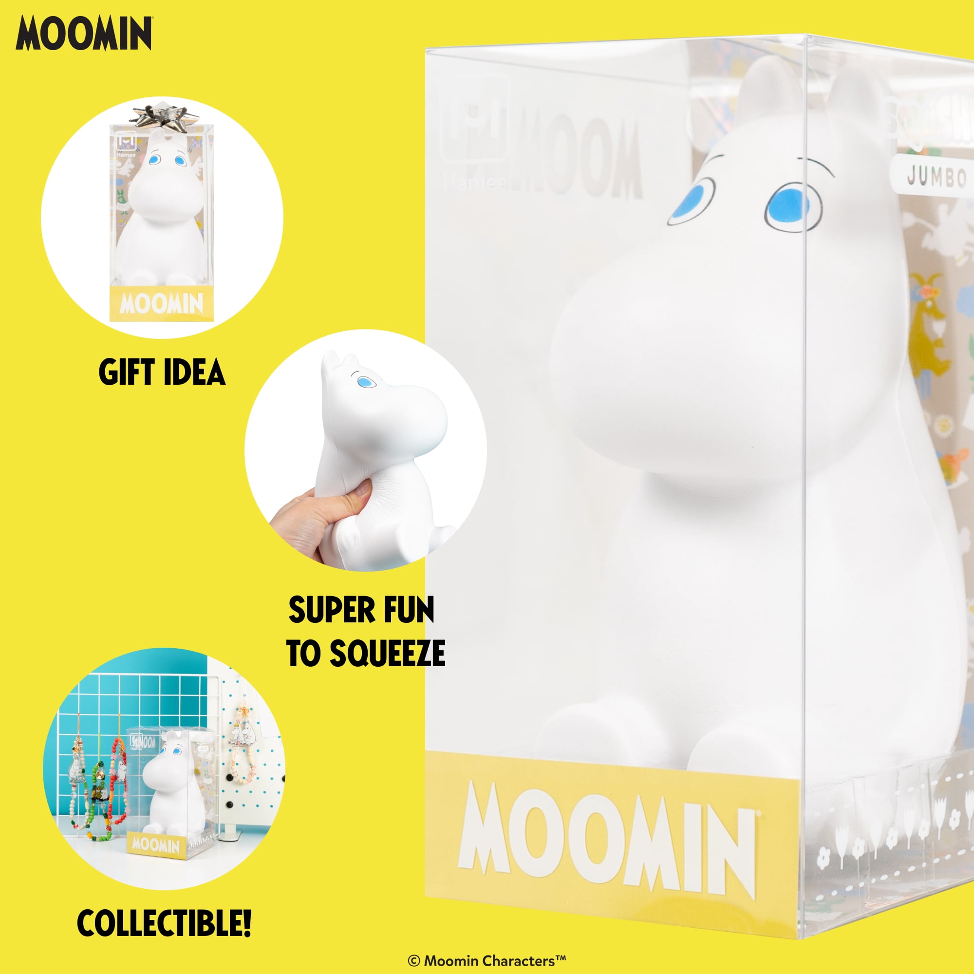Hamee Moomin Squishy Toy Collectible Slow Rising Cute SquiSHU Jumbo Birthday Gift, Party Favors, Stress Relief
