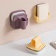 thumbnail image 4 of Cepillo de cocina montado en la pared con mango auto-adhesivo reutilizable, soporte de esponja para lavado de platos, herramientas de soporte, amarillo Feliz Sencillez, 4 of 5
