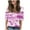 Hot Pink-B, variant on Tumotour Summer Tops For Women Short Sleeve V Neck Tunic Shirts Casual Gradient Color Loose Fashion Trendy Lightweight Soft Casual Summer Outfits Clothes 2025