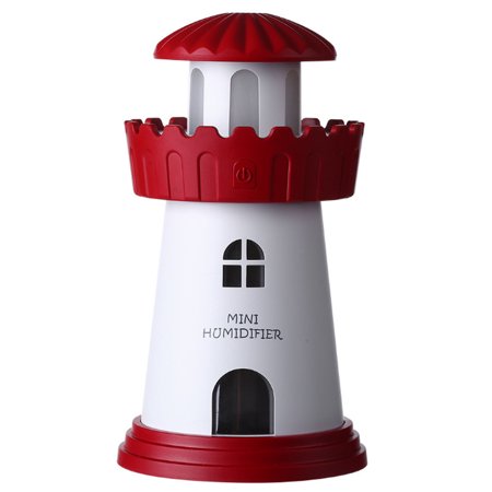 

Lighthouse Humidifier Mini Night Light Home Office Desktop USB Humidifier New